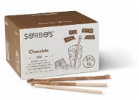 SORBOS Edible Straws, Chocolate Flavor, Individually Packaged, 200 Count