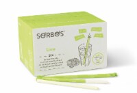 SORBOS Edible Straws, Lime Flavor, Individually Packaged, 200 Count