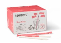 SORBOS Edible Straws, Strawberry Flavor, Individually Packaged, 200 Count