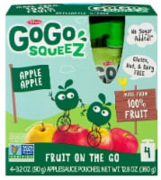 GoGo Squeez Apple Apple On The Go Applesauce Pouches Perspective: Main