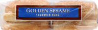 Western Golden Sesame Sandwich Buns Perspective: left