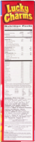 General Mills Lucky Charms Family Size Cereal Perspective: left