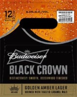 Budweiser Black Crown Bottles Perspective: left