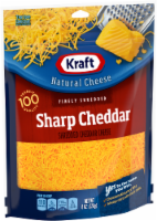 Kraft Sharp Cheddar Finely Shredded Cheese Perspective: Main