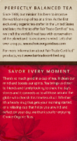 Choice Organics Rooibos Chai Herbal Tea Perspective: left