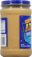 Adam's 100% Natural Creamy Peanut Butter Perspective: left