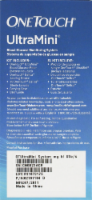 OneTouch UltraMini Blood Glucose Monitoring System Perspective: left