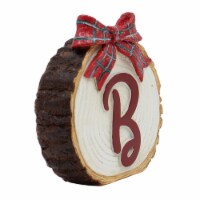 Holiday Home Tree Stump Monogram B Christmas Holiday Décor Perspective: Main