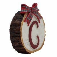 Holiday Home Tree Stump Monogram C Christmas Holiday Décor Perspective: Main