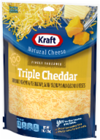 Kraft Triple Cheddar Finely Shredded Cheese Perspective: Main