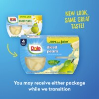 健康・医学 PEARS Dole Diced Pears in 100% Fruit Juice, 4 oz, 4 count - The