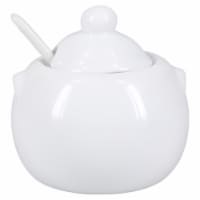 Dash of That™ St John Sugar Bowl with Spoon - White Perspective: Main