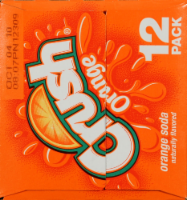 Crush Orange Soda Cans Perspective: right