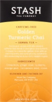 Stash Golden Turmeric Chai Caffeine Free Herbal Tea Bags Perspective: Main