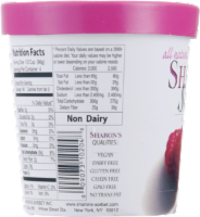Sharon's Fat Free Raspberry Sorbet Pint Perspective: top