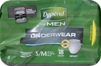 Depend for Men Small/Medium Underwear Perspective: top