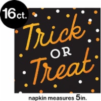 Chic Pumpkins Creative Converting Beverage Napkins Perspective: Main