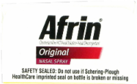 Afrin Congestion Relief Nasal Spray Oxymetazoline HCl Perspective: top