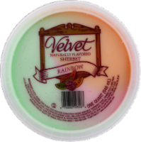 Velvet® Rainbow Sherbet Tub Perspective: top