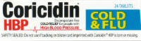 Coricidin HBP Cold & Flu Perspective: top