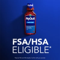 Vicks NyQuil Cold and Flu Medicine Acetaminophen Cherry Liquid Perspective: Main