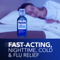 Vicks NyQuil VapoCOOL Severe Cold & Flu + Congestion Medicine Acetaminophen Liquid Perspective: Main