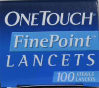 OneTouch FinePoint Lancets Perspective: top