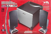 Cyber Acoustics Powered Speaker System - Black Perspective: top