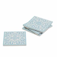 Dash of That® Peridot Set of Ceramic Tile Coasters Perspective: Main