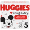 Huggies Snug and Dry diapers, size 5, 76 count from Kroger