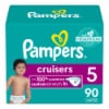 Pampers Cruisers diapers, size 5, 90 count from Kroger