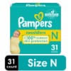 Pampers Swaddlers diapers, size N, 31 count from Kroger