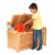 Melissa & Doug® Wooden Toy Chest - Honey Perspective: back