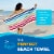 Ben Kaufman Cabana Stripe Beach Towels, Oversized, Quick-Dry Cotton, 30 x 60 , 6PK Perspective: back
