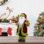 Northlight 16 Grand Imperial Red and Green Santa Claus with Gift Bag Christmas Figure Perspective: back