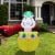 Northlight 5.5ft Lighted and Animated Inflatable Easter Bunny Basket Outdoor Decoration Perspective: back