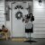 Northlight 57 Spooky Town Animated LED Lighted Head-in-Hand Skeleton Maid Halloween Perspective: back