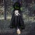 Northlight 4' Crashed Giant Tree Trunk Witch Hanging Halloween Decoration Perspective: back