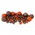 Northlight 125ct Chocolate Brown and Burnt Orange Shatterproof 4-Finish Christmas Ornaments Perspective: back