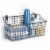 Spectrum Vintage Cabinet and Wall Mount Basket - Industrial Gray Perspective: back