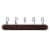 Spectrum Millbrook 5-Hook Rack - Natural/Silver Perspective: back