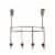 Spectrum Cambridge Over-The-Door 4-Hook Rack - Gray/Brown Perspective: back