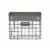 Spectrum Vintage Wall Mount Small Mail Bin - Gray Perspective: back