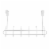Spectrum Over-the-Door Multi-Hook Rack - White Perspective: back