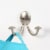Spectrum Stratford Wall Mount Double Hook - Satin Nickel Perspective: back