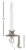 IMC (#CA201PR4) Cambridge Electric Candle w/ 3  Bracket, Pewter - 8  (Qty 1) Perspective: back