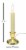 IMC Cape Cod B/O LED Window Candle w/ Sensor, Brass, 9.5  (Qty 1) Perspective: back