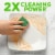 Kroger® Grease Cleaning Antibacterial Green Apple Liquid Dish Soap Perspective: back