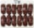Bakery Fresh Chocolate Coated Cake Donuts Perspective: back