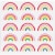 Kroger® Entertainment Essentials Modern Rainbow Beverage Napkins Perspective: back
